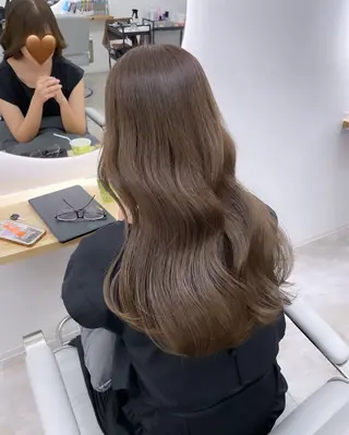 ロング カラー ベージュ⟡˖ブリーチ ˖ ࣪⊹あずきのヘアスタイル