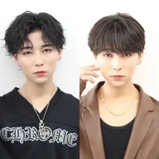 ミディアム カラー パーマ メンズ メンズ特化 😎キョウヘイ😎のヘアスタイル