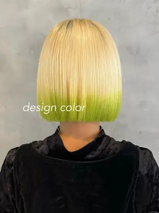 セミロング カラー ヘアアレンジ 暖色ダブルカラーボブ レイヤー🌈AINAのヘアスタイル