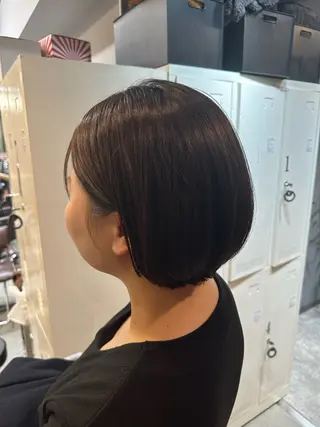 ショート カラー 巻けるケア縮毛矯正✨ ケアカラー✨山下のヘアスタイル