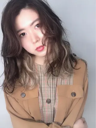 セミロング omocha hair salon所属・大嶋 伸吾のヘアスタイル