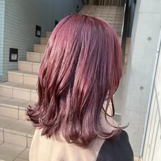 ミディアム カラー stylist 🐶内藤 成香のヘアスタイル