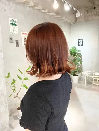 ミディアム カラー door white hideのヘアスタイル