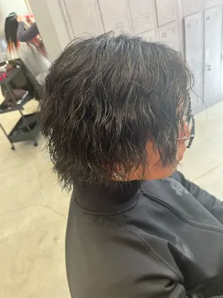 パーマ メンズ 斉藤 果音のヘアスタイル