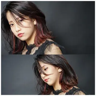 ミディアム ｔｏｅ　　　　　　トエ所属・KAZUKI .のヘアスタイル