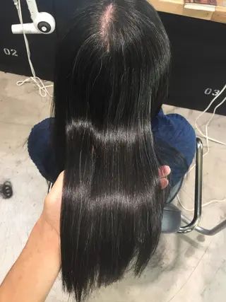 ロング カラー パーマ 舘野 太嘉宏のヘアスタイル