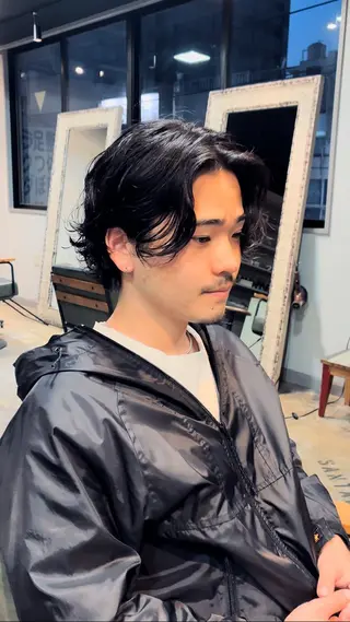 パーマ メンズ 金山/メンズパーマ 西村侑真のヘアスタイル