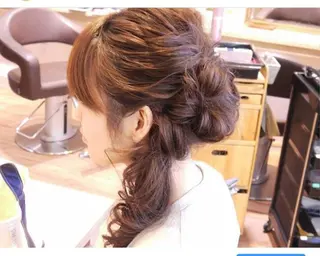 セミロング カラー ヘアアレンジ 木村 昇のヘアスタイル