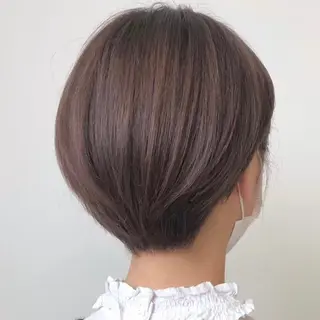 ショート 韓国風レイヤー🗝要 暗透カラー📓吉祥寺のヘアスタイル