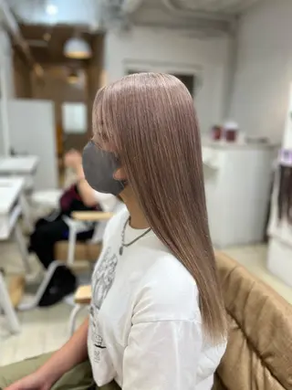 セミロング カラー ヘアアレンジ メンズ キッズ ネイル マツエク・マツパ アイブロウ ブリーチ特化型✂️ ハイトーンカラー👨のヘアスタイル