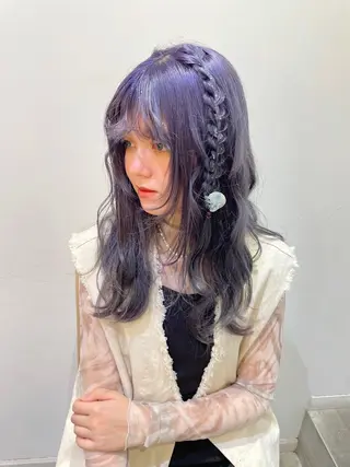 ロング カラー エクステ/ハイトーン 🐏☁️miminaのヘアスタイル