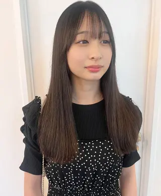 セミロング カラー tomu/天神大名/ 透明感カラー🐧のヘアスタイル