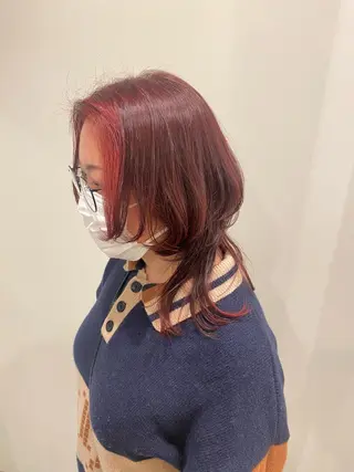 ミディアム カラー 🍑 モモカ🍑のヘアスタイル