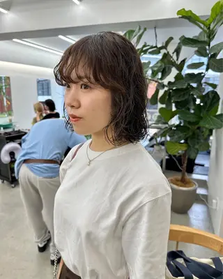 ショート パーマ ボブ/レイヤー/ケア パーマ/リュウタのヘアスタイル