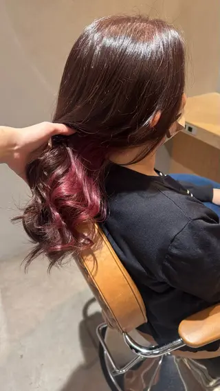 ロング 松本 夢叶のヘアスタイル