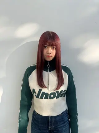 ロング カラー ヘアアレンジ 🫧もも🫧 ／メンズ〜レディースのヘアスタイル