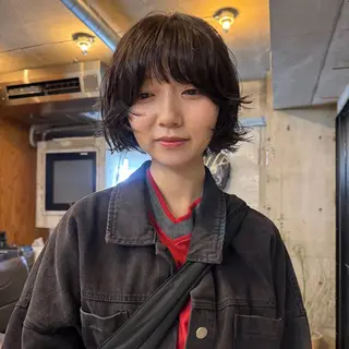 ショート カラー パーマ 🍈yurina 福岡/パーマ🍈のヘアスタイル