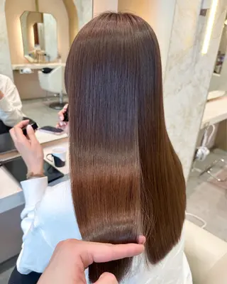 ロング カラー 店長/mao/ 前髪/顔周りカットのヘアスタイル