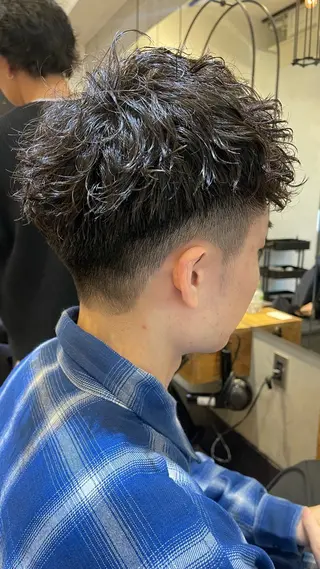 ショート パーマ メンズ amie高崎所属・高崎メンズパーマ 髪質改善TAKEのヘアスタイル