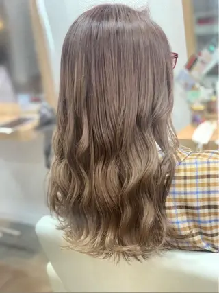 カラー Uhair本山所属・⟡.·mamiya 縮毛矯正/ヘアセットのヘアスタイル