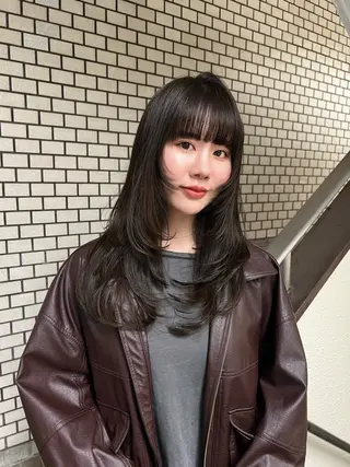 ロング まろやか透明感カラー ♡MANAのヘアスタイル