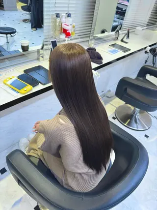 ロング カラー ヘアアレンジ 🥀レイヤー×ハイト ーントレンドヘア🥀のヘアスタイル