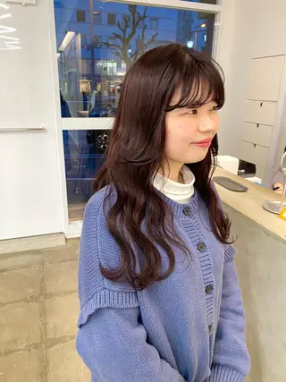 ロング 亀井 里奈のヘアスタイル