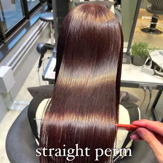 ロング カラー パーマ ✨縮毛矯正　韓国ヘア レイヤー✨大濱快斗のヘアスタイル