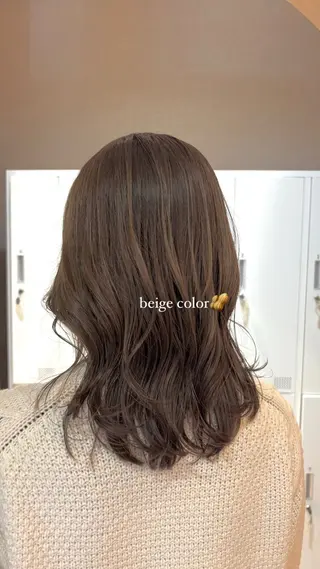 セミロング 透明感カラー🤎/ ツヤカラー/さくらのヘアスタイル