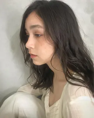 ロング パーマ ニュアンスヘア☆樋口 希世☆のヘアスタイル