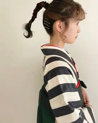 セミロング LOREN＋透明感 オリーブhirokoのヘアスタイル