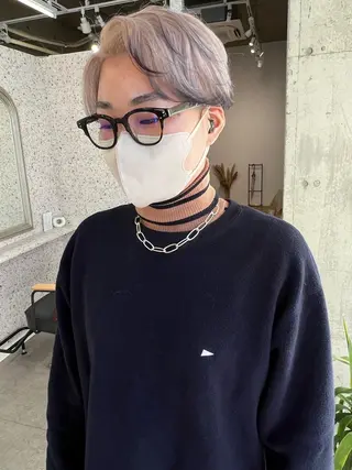 ショート カラー lani 天神大名/ブリーチのヘアスタイル