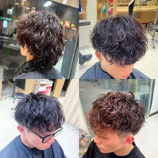 パーマ メンズ SENA 再現性 パーマと縮毛矯正のヘアスタイル