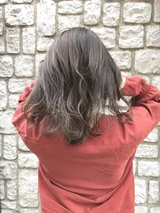 ミディアム カラー パーマ ヘアアレンジ メンズ キッズ ネイル マツエク・マツパ OAK 兵庫所属・OAK 兵庫のヘアスタイル
