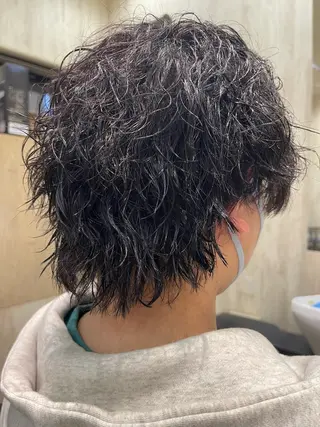 ショート パーマ メンズ Haruna ‪✂︎‬のヘアスタイル