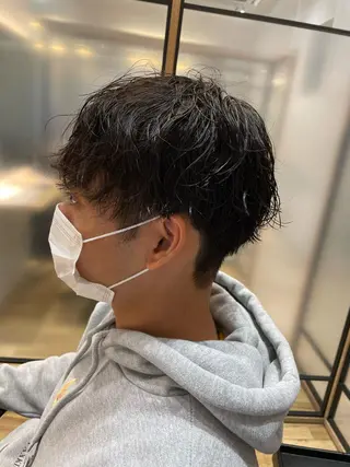 パーマ メンズ ふるはし みなのヘアスタイル