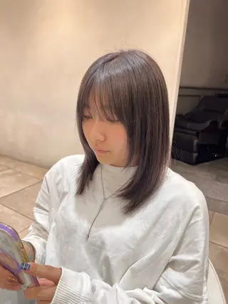 ミディアム カラー レイヤーカット 🪡ｷﾀﾊﾗ　ｶﾅのヘアスタイル