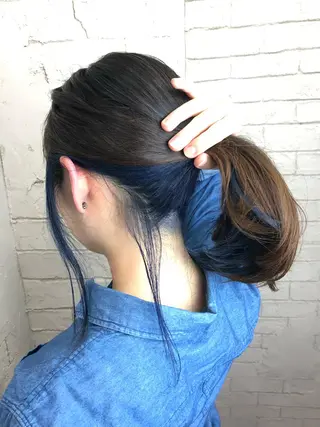 ミディアム 江幡 渉のヘアスタイル