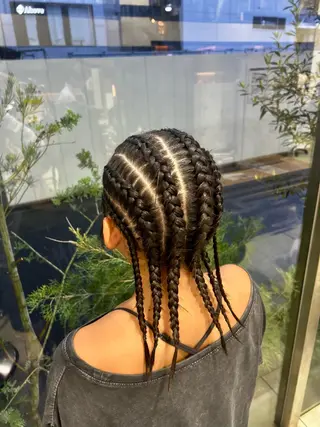 ヘアアレンジ airi🌺特殊ヘア /コーンロウ✨のヘアスタイル