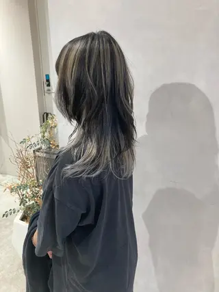 セミロング カラー 🟢ボブパーマ/ハー ドパーマ/大西🟢のヘアスタイル