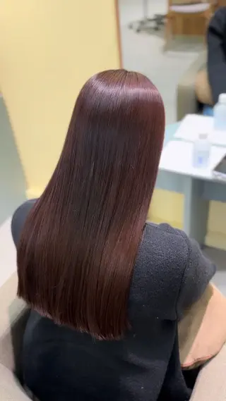 ロング カラー 酒井 菜花のヘアスタイル