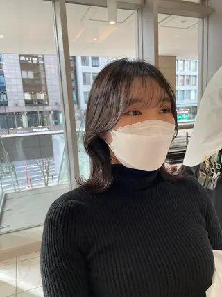 ミディアム ⭐️透け感カラー /齊藤容史⭐️のヘアスタイル