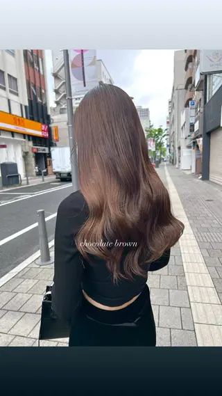 ロング ParveMix 宮﨑 梨里のヘアスタイル