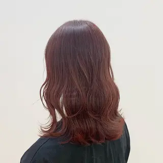 ミディアム カラー ヘアアレンジ キヨミ 韓国レイヤーカットのヘアスタイル