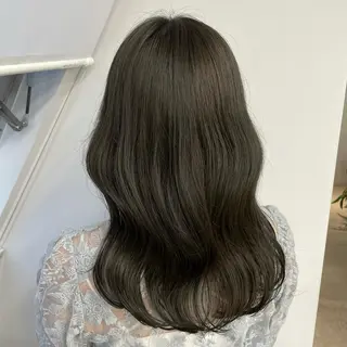 セミロング カラー 💗韓国ヘア/透明感 💗若菜あいこのヘアスタイル
