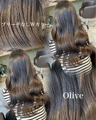 セミロング カラー ブリーチなし/レイヤ ー特化🌈Tommyのヘアスタイル