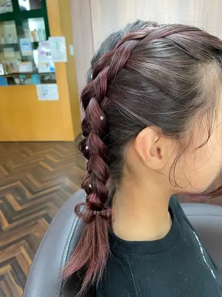 ミディアム ヘアアレンジ キッズ katae sayoriのヘアスタイル