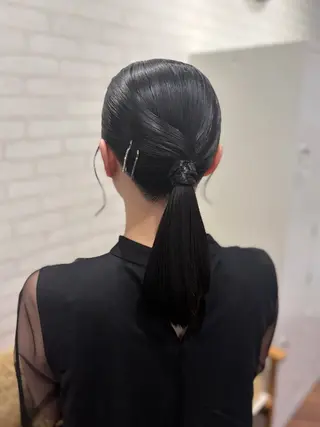 ロング ヘアアレンジ shiori/透明感 /顔周り/髪質改善のヘアスタイル