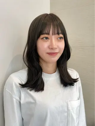 ロング 似合わせ/透明感 /レイヤー/りほ🤍のヘアスタイル