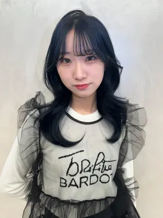 ロング カラー ヘアアレンジ MIYU/ニュアンス /艶カラーのヘアスタイル